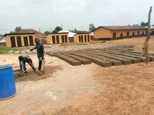 Work in progress at SLC Gbonjema